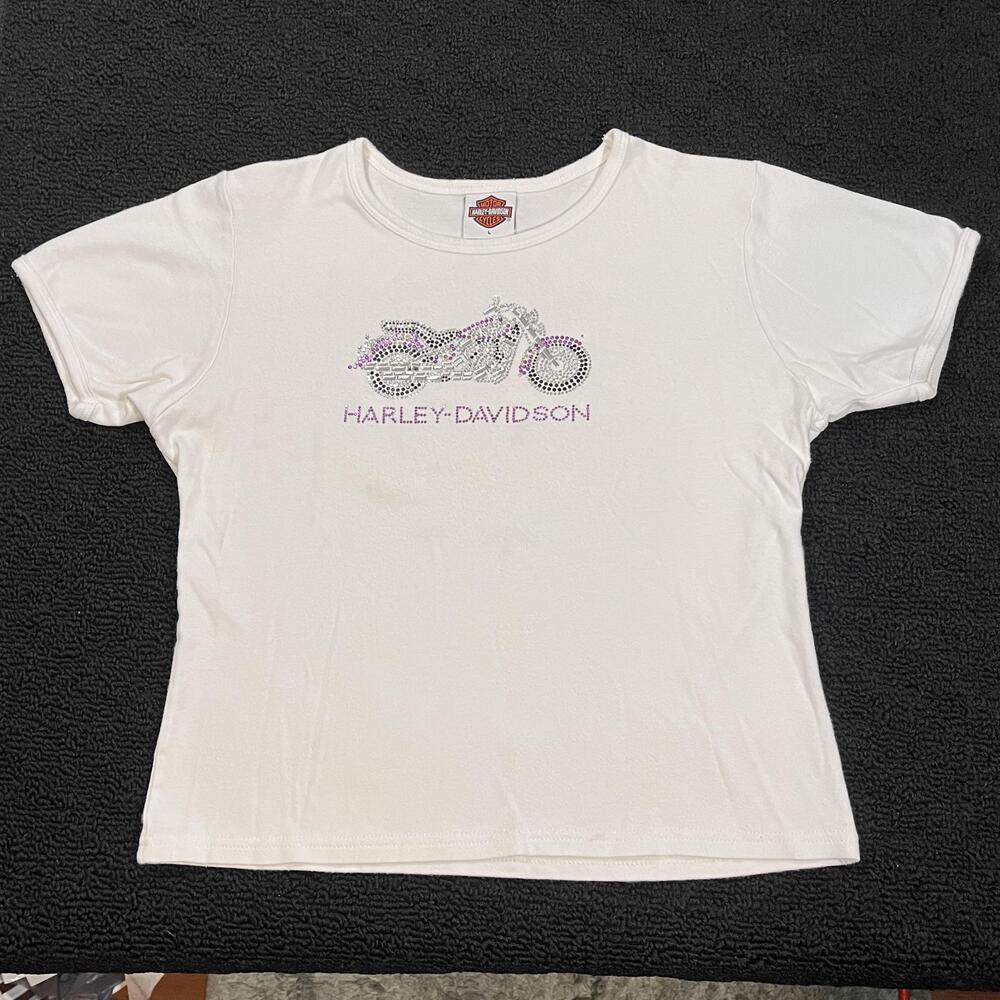 Vintage Harley Davidson Shirt Women Vintage Holoubek Daytona Beach FL Studded